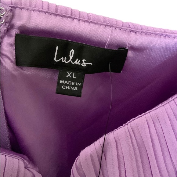 Sweetest Splendor Lilac Sleeveless Pleated Bustier Maxi Dress Size XL - Picture 7 of 7